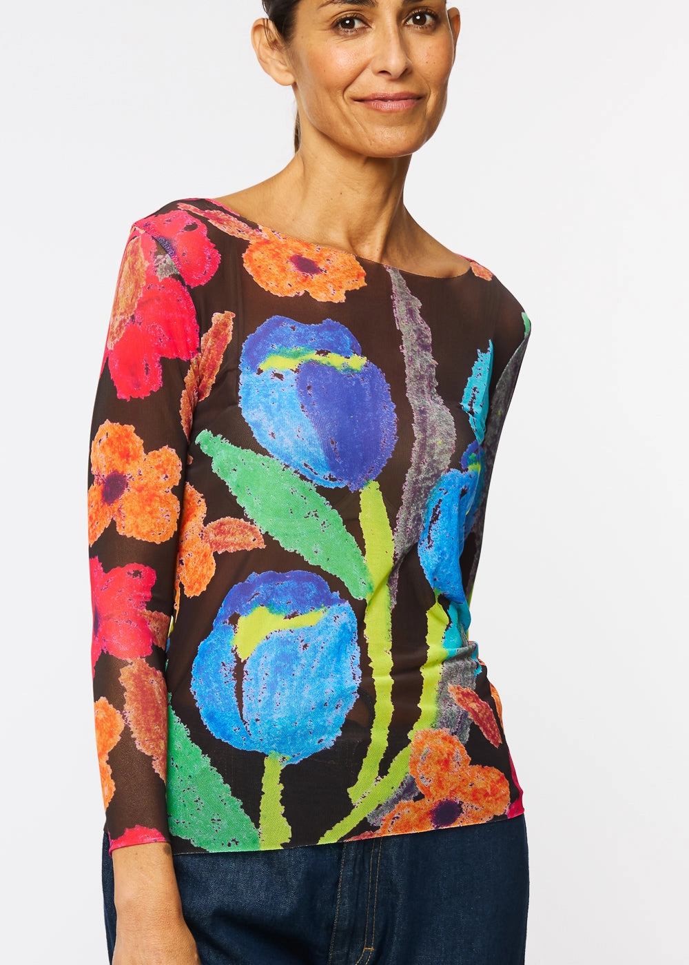 AMB NudiTee Top, Petal Pop