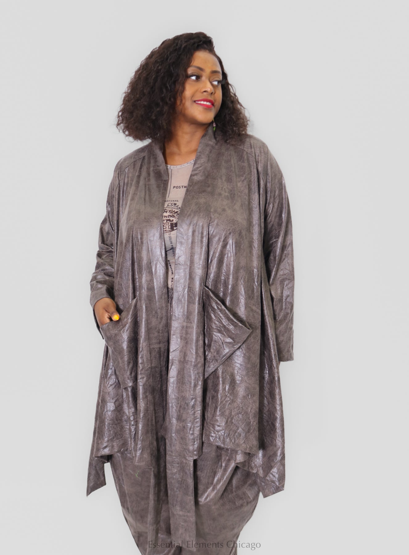 Amma Lunar Jacket - Grey - Essential Elements Chicago