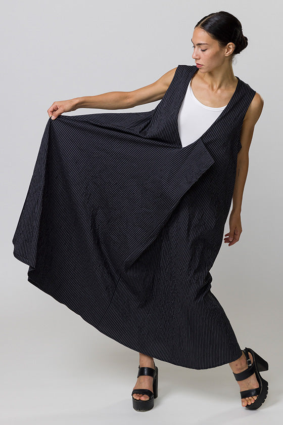 Amma Shaula Tank Dress, Pinstripe - Essential Elements Chicago
