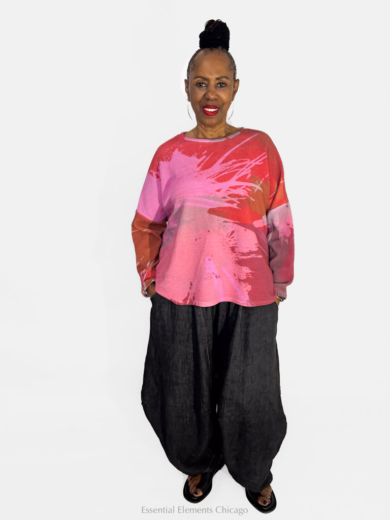 Andrea Geer Boxy Top, Pink - Essential Elements Chicago