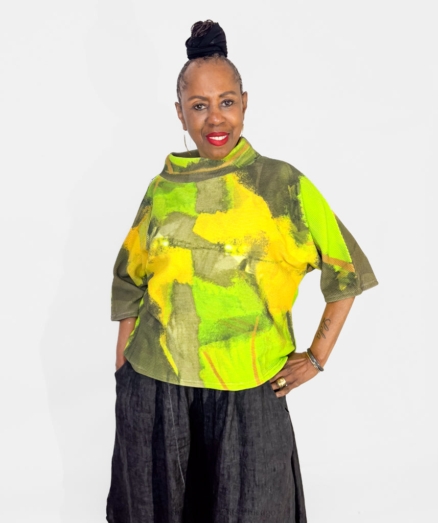 Andrea Geer Funnel Neck Top - Essential Elements Chicago