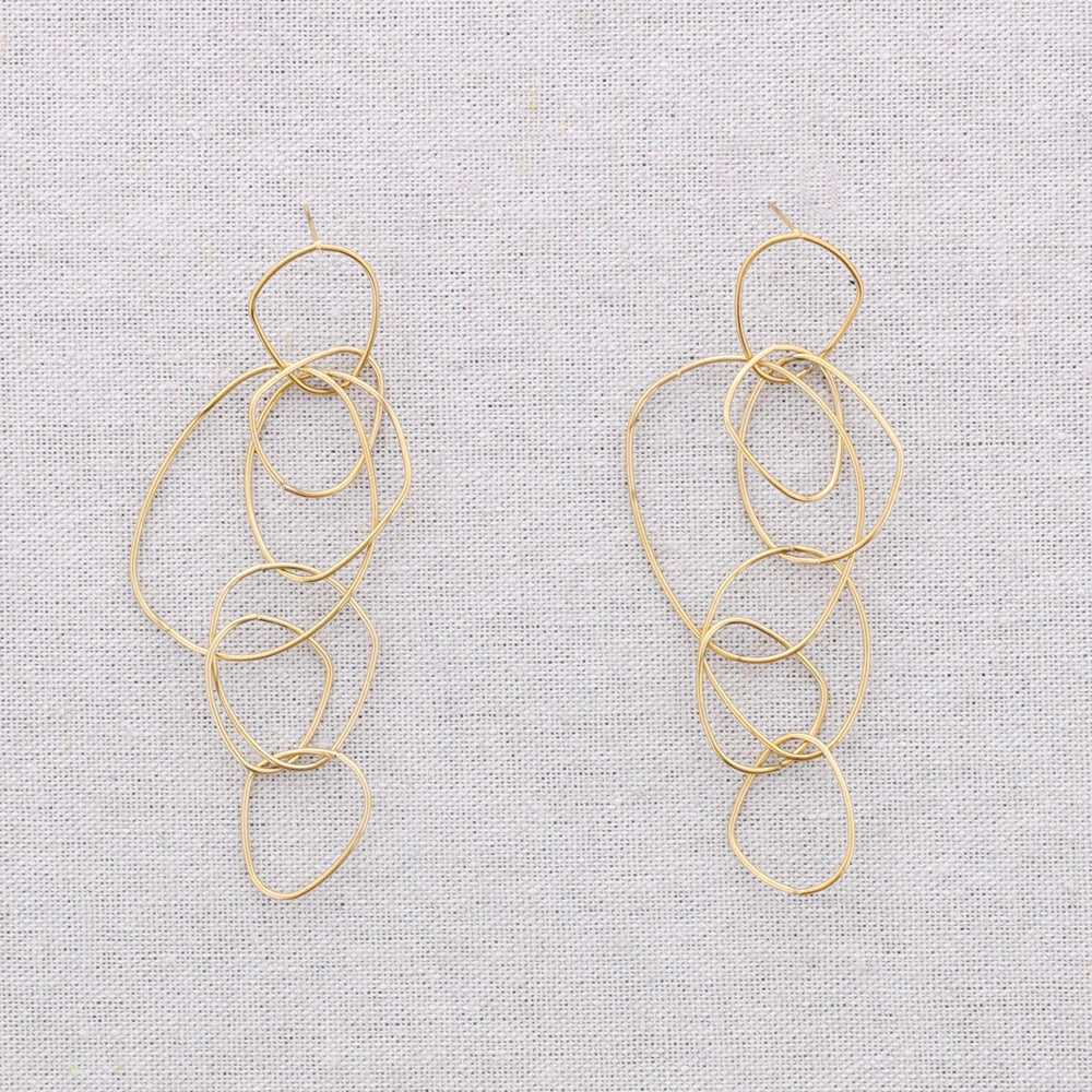 Ben Gold Earrings - Essential Elements Chicago
