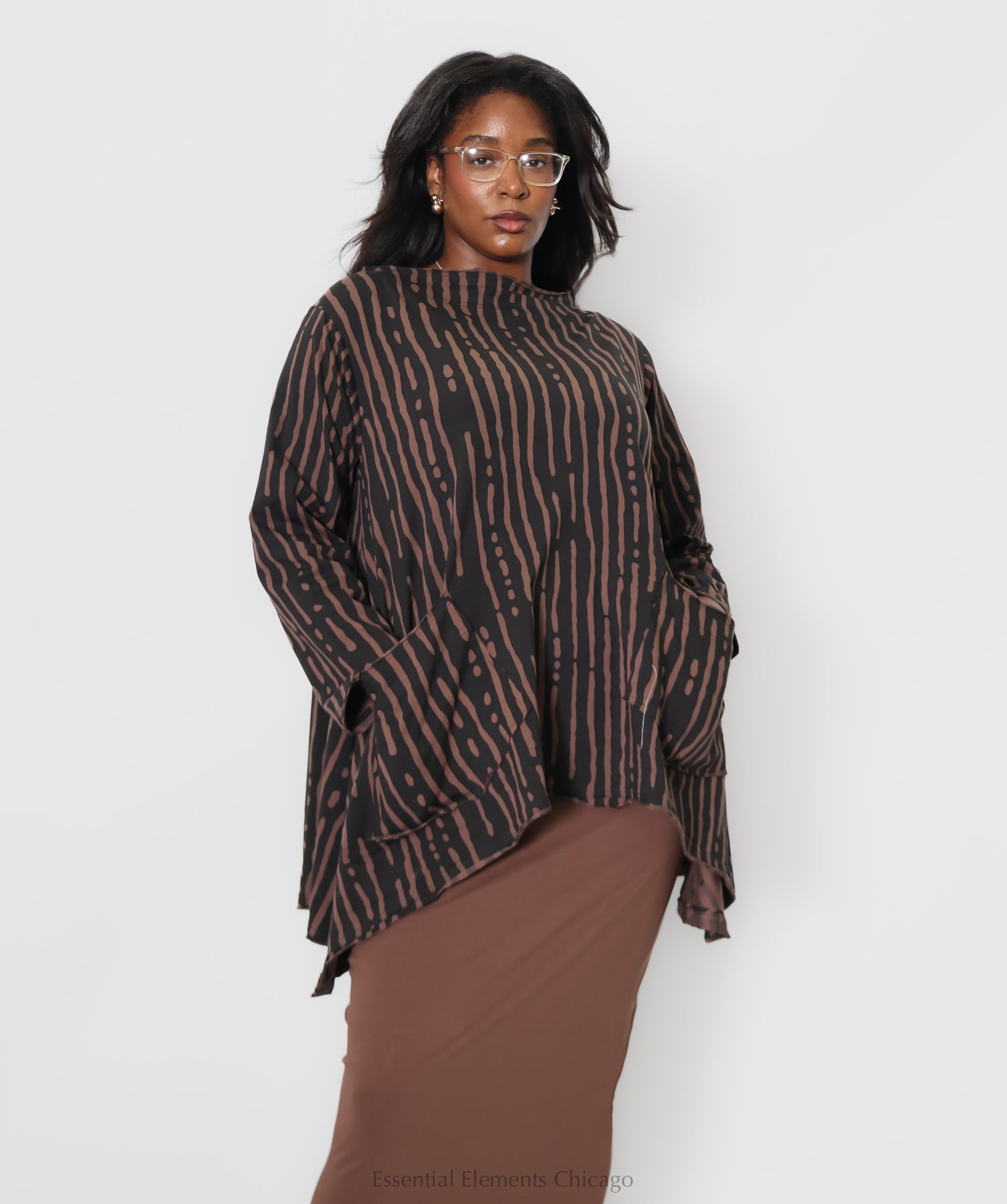 Bread & Butter Graphic Boatneck Top - Essential Elements Chicago