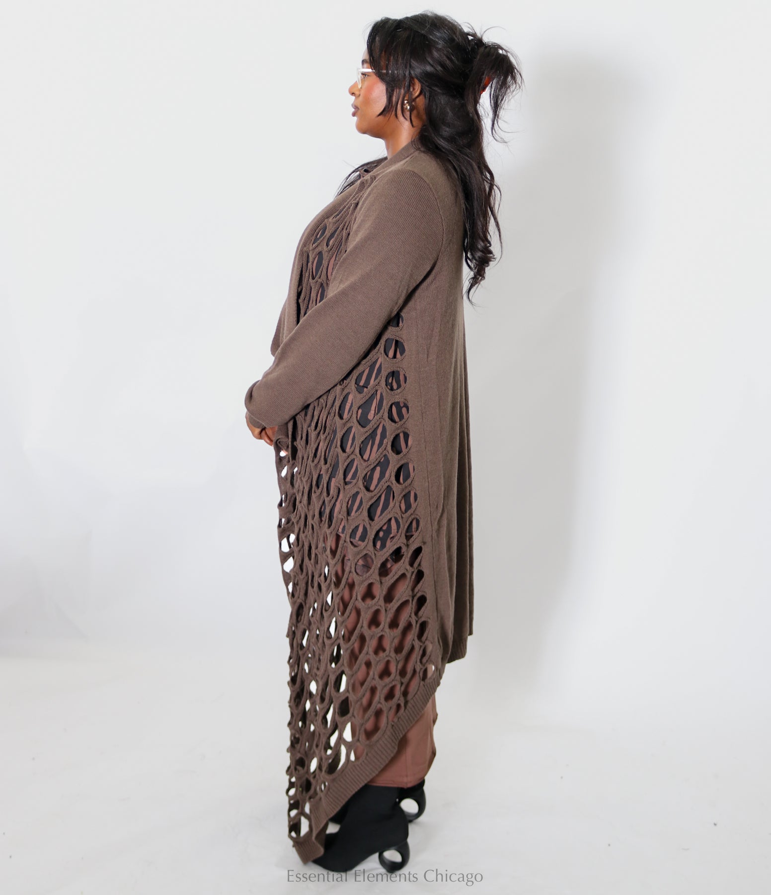 Bread & Butter Long Hole Sweater - Essential Elements Chicago