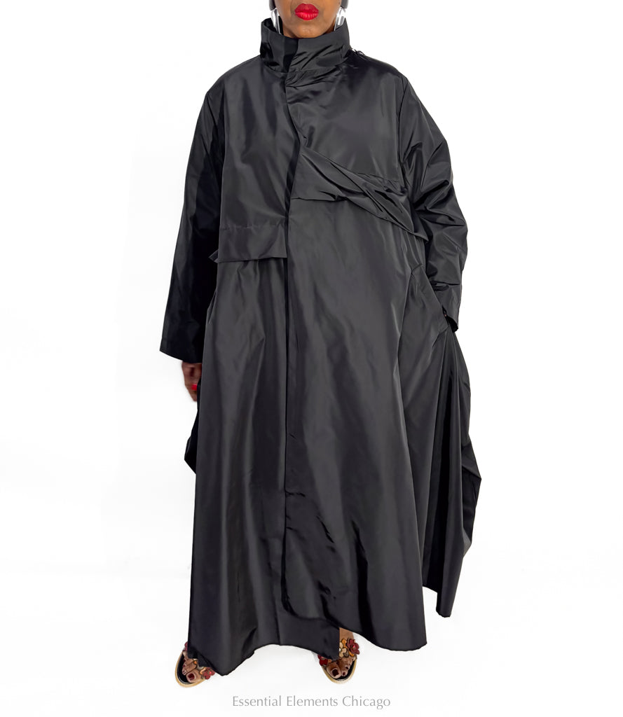 Bread & Butter Longline Jacket, Black - Essential Elements Chicago