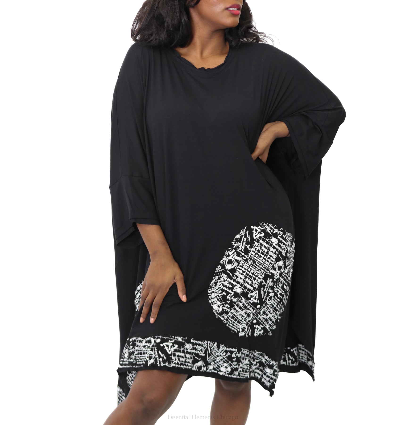 Bread & Butter Serigraphy Trim Tunic - Essential Elements Chicago