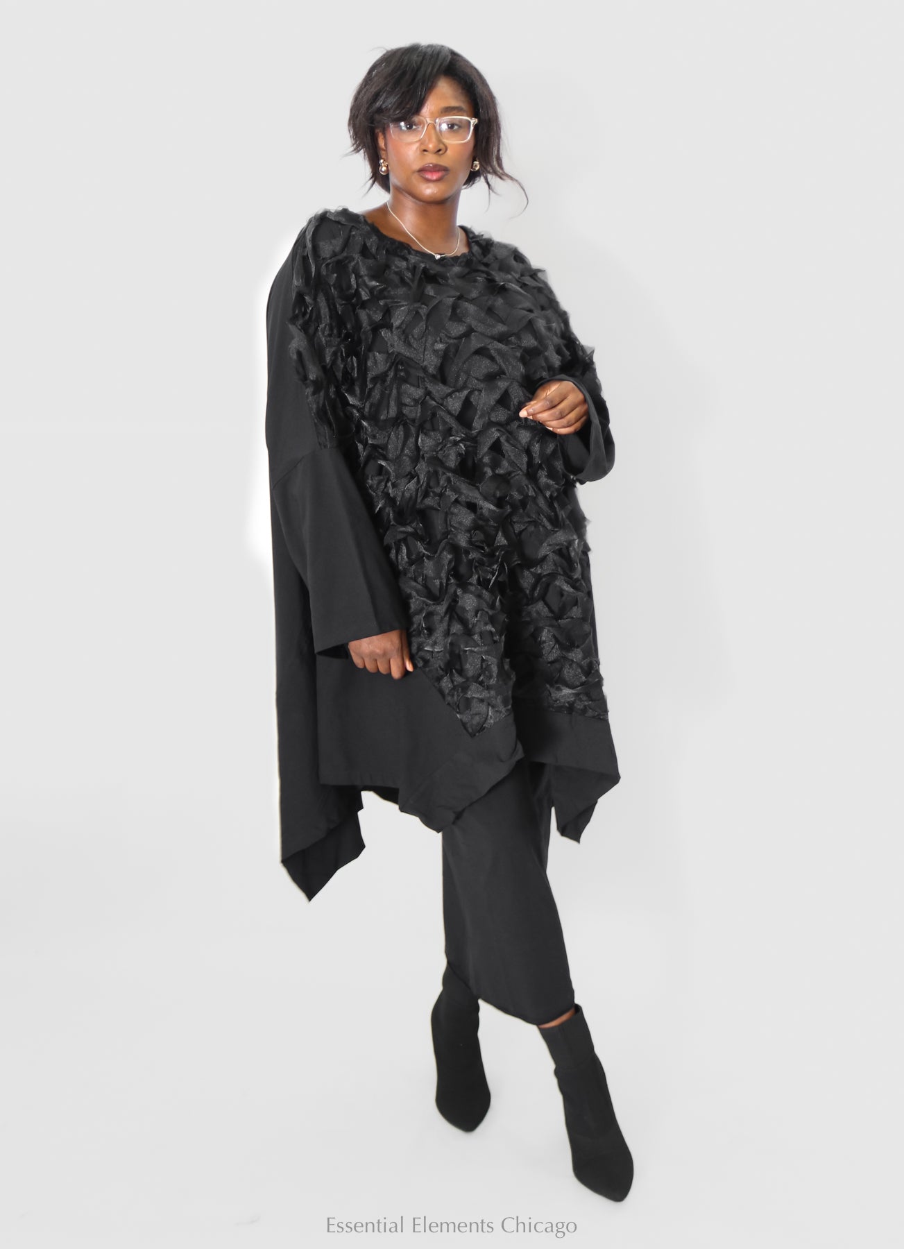 Bread & Butter Tulle Tunic - Black - Essential Elements Chicago