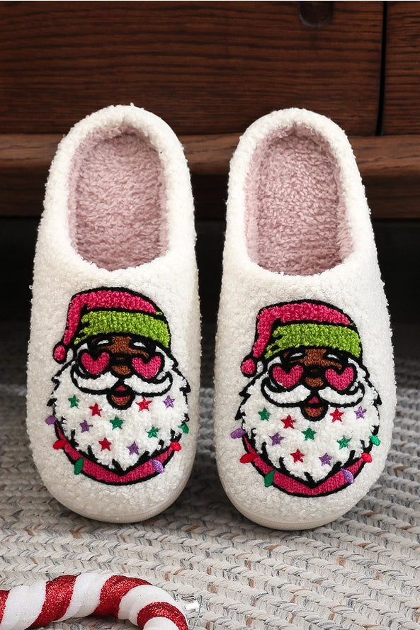 Chocolate Santa Slippers - Essential Elements Chicago
