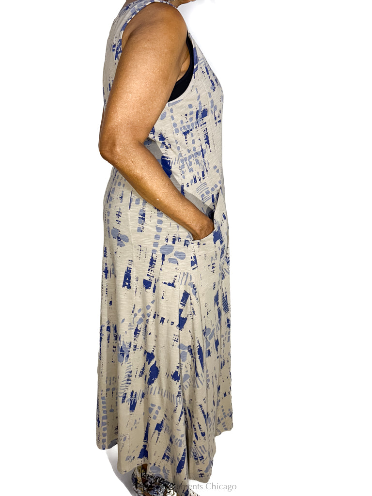 Cotton Lani Scoopneck Dress, Sahara - Essential Elements Chicago