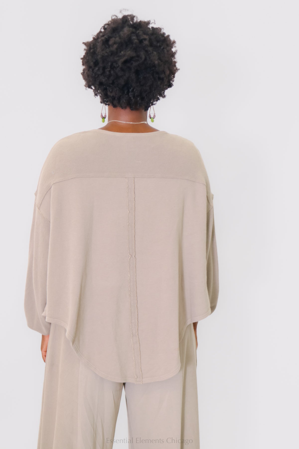 Cotton Lani V-Neck Sharkbite Top - Essential Elements Chicago
