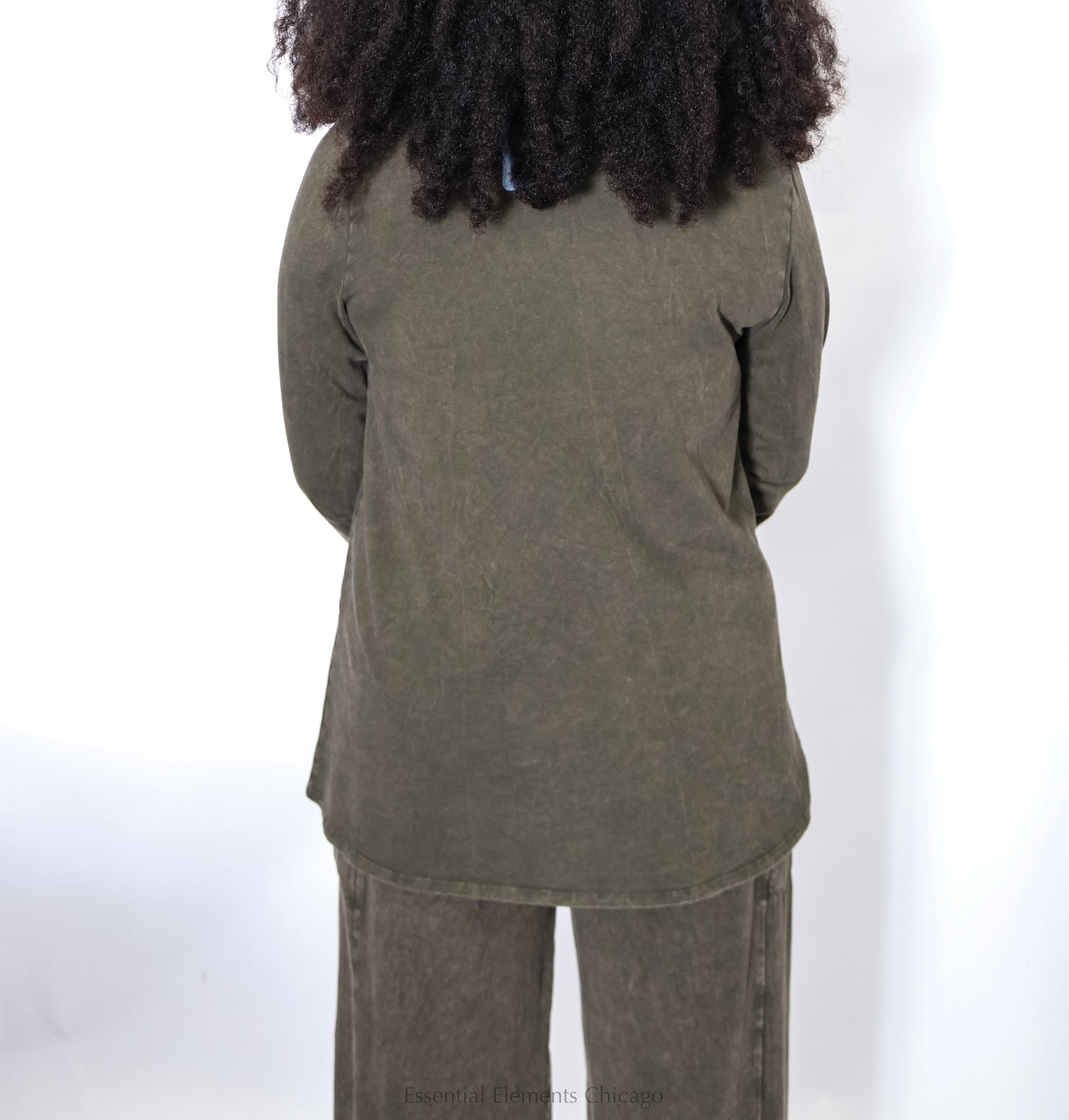 Cotton Lani Wrap Neck Tunic - Essential Elements Chicago