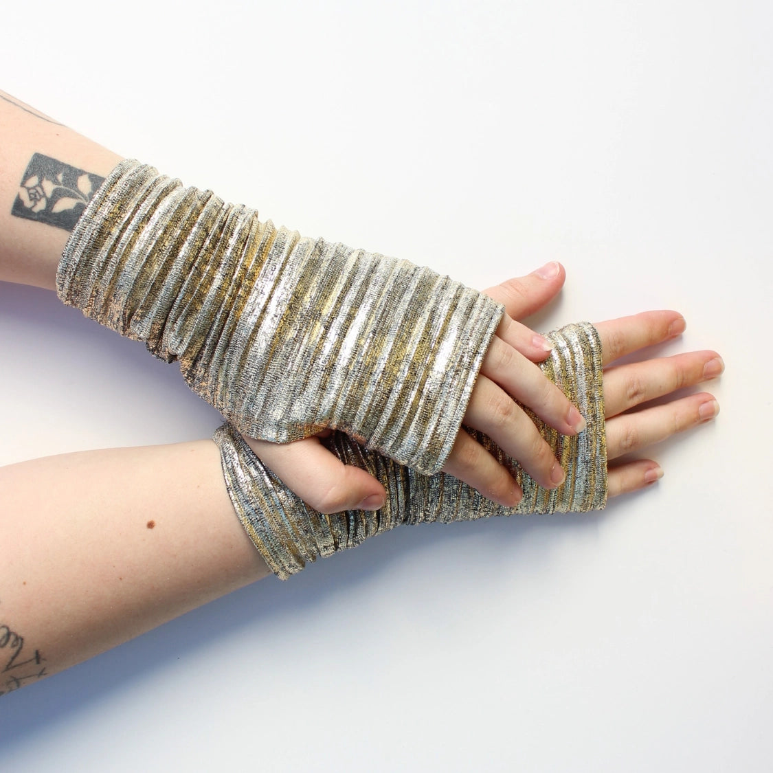 Dana Herbert Reflection Knit Fingerless Gloves - Essential Elements Chicago