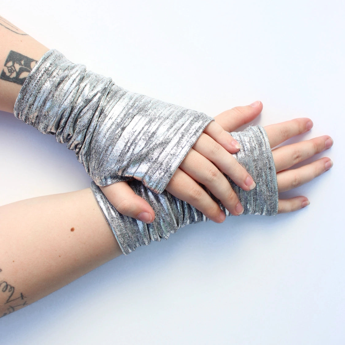 Dana Herbert Reflection Knit Fingerless Gloves - Essential Elements Chicago