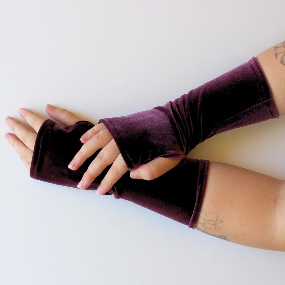 Dana Herbert Velvet Fingerless Gloves - Essential Elements Chicago