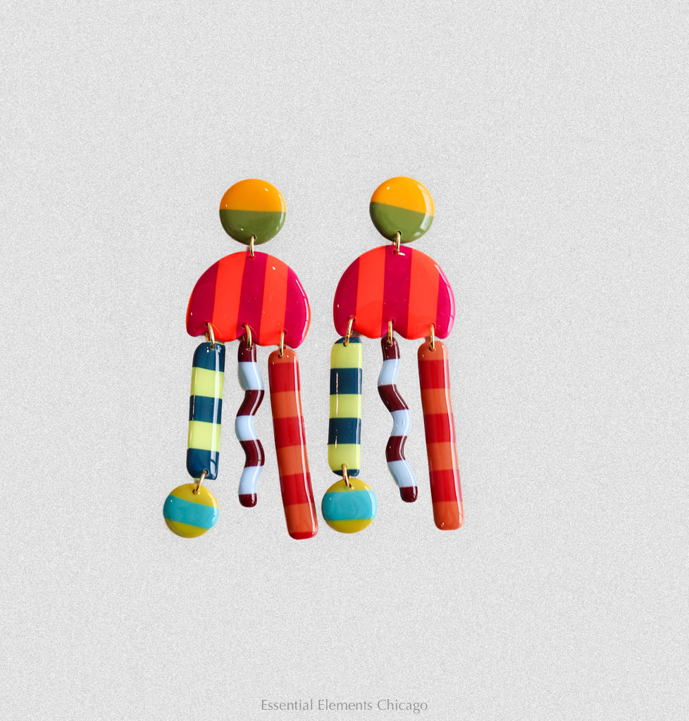 Delaney and Blu Dash Earrings - Essential Elements Chicago