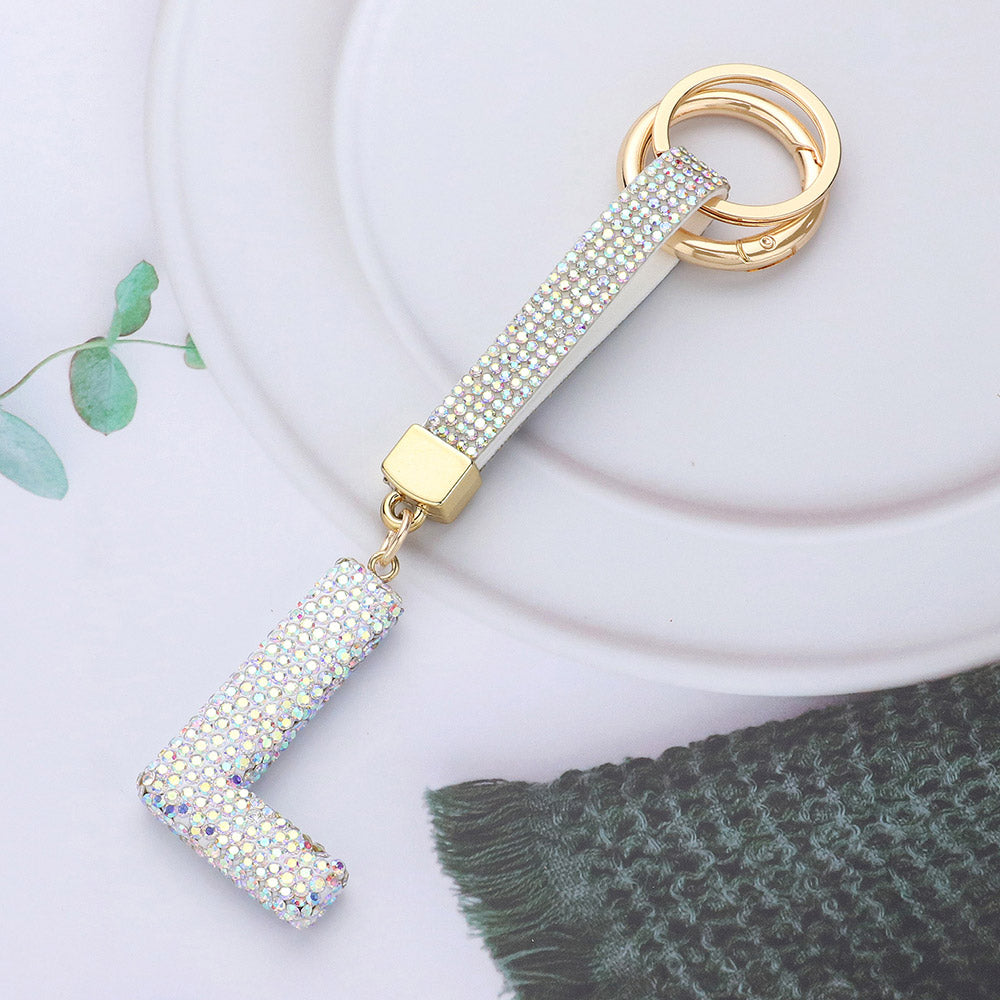 Elements Bling Initial Keychain (K-O) - Essential Elements Chicago