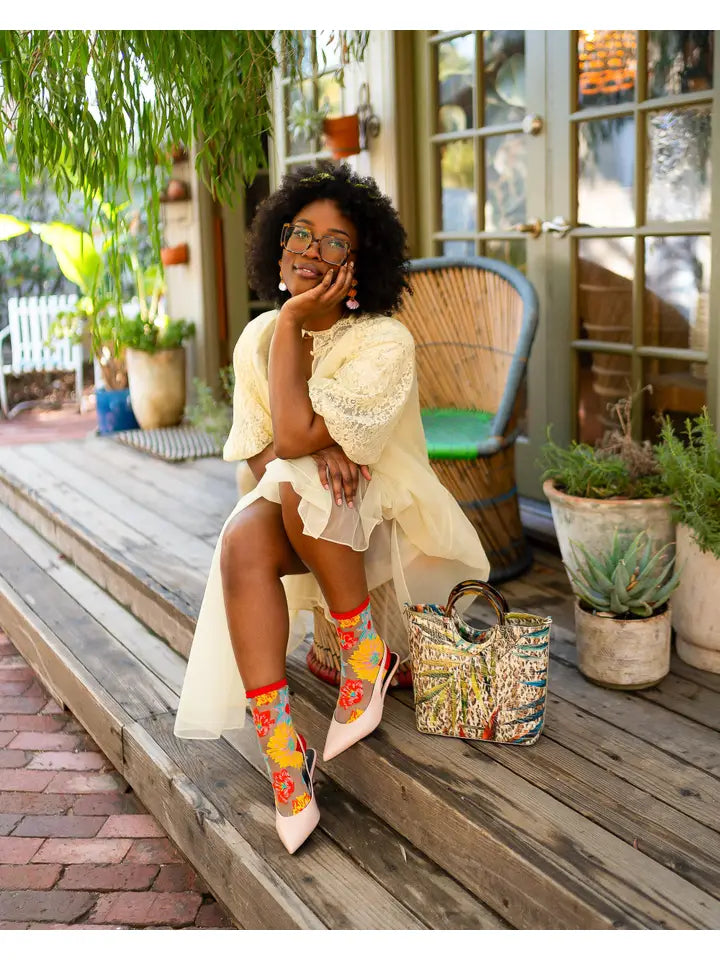 Sock Candy Flower Power Crew Sock