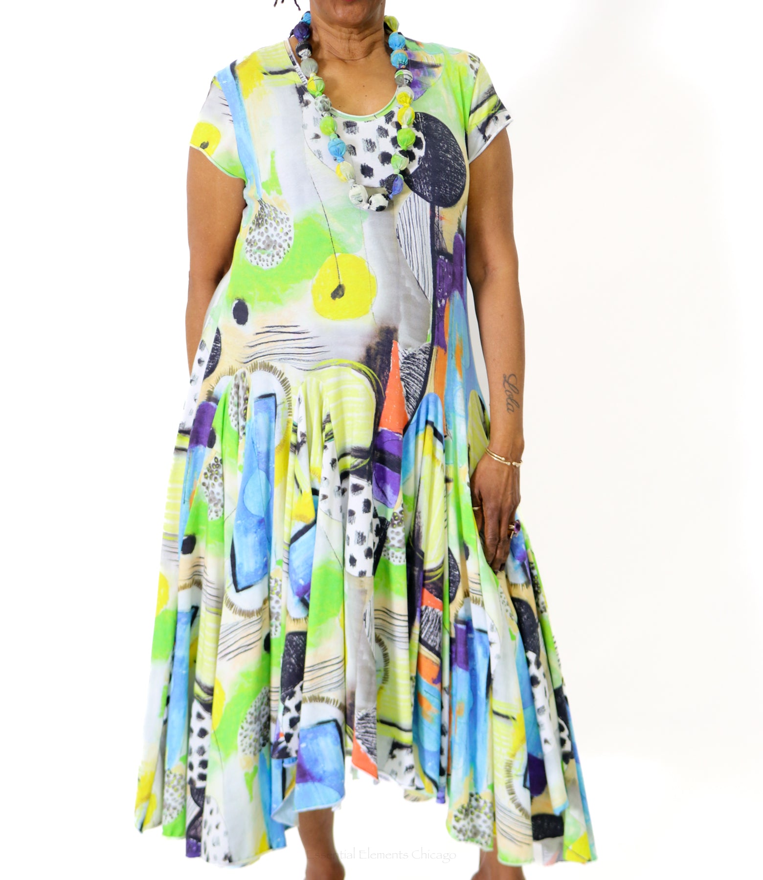 Grizas Multi Print Dress - Essential Elements Chicago