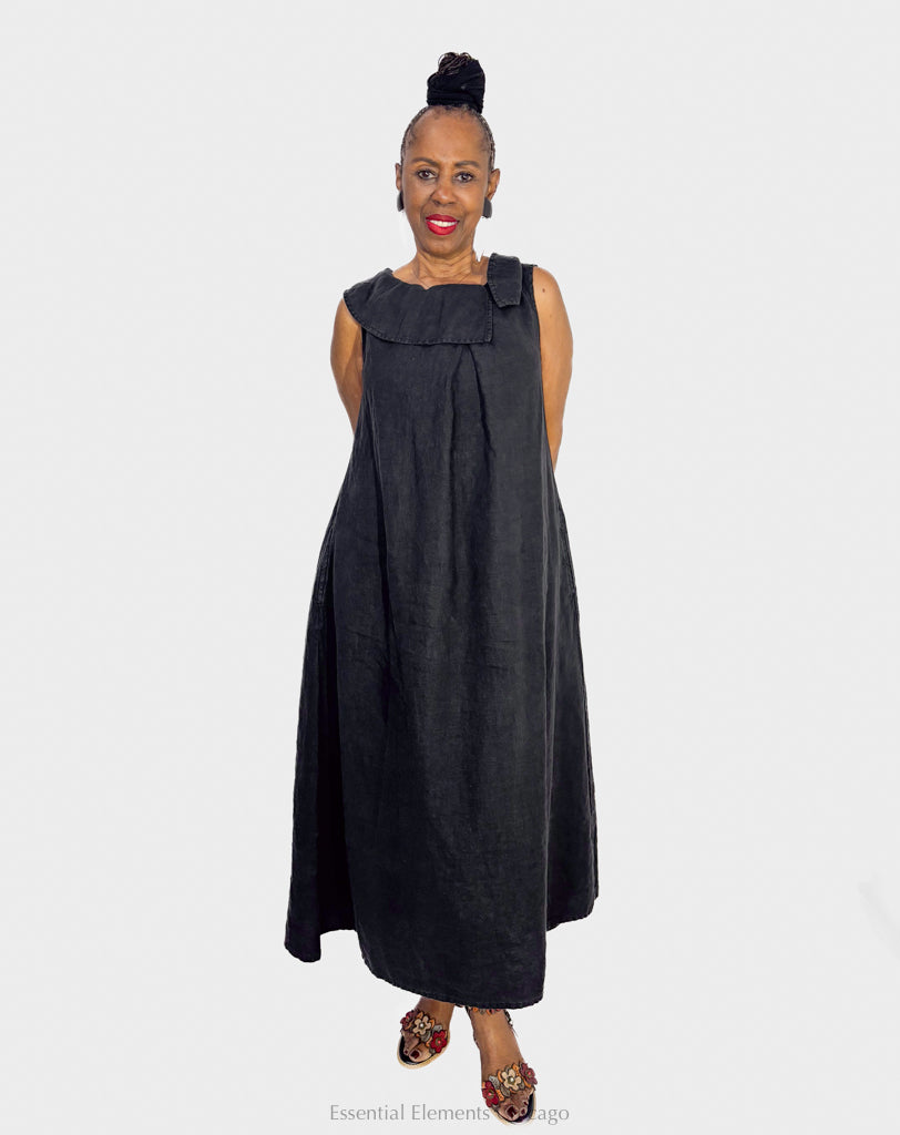 Grizas Sleeveless Linen Dress - Essential Elements Chicago