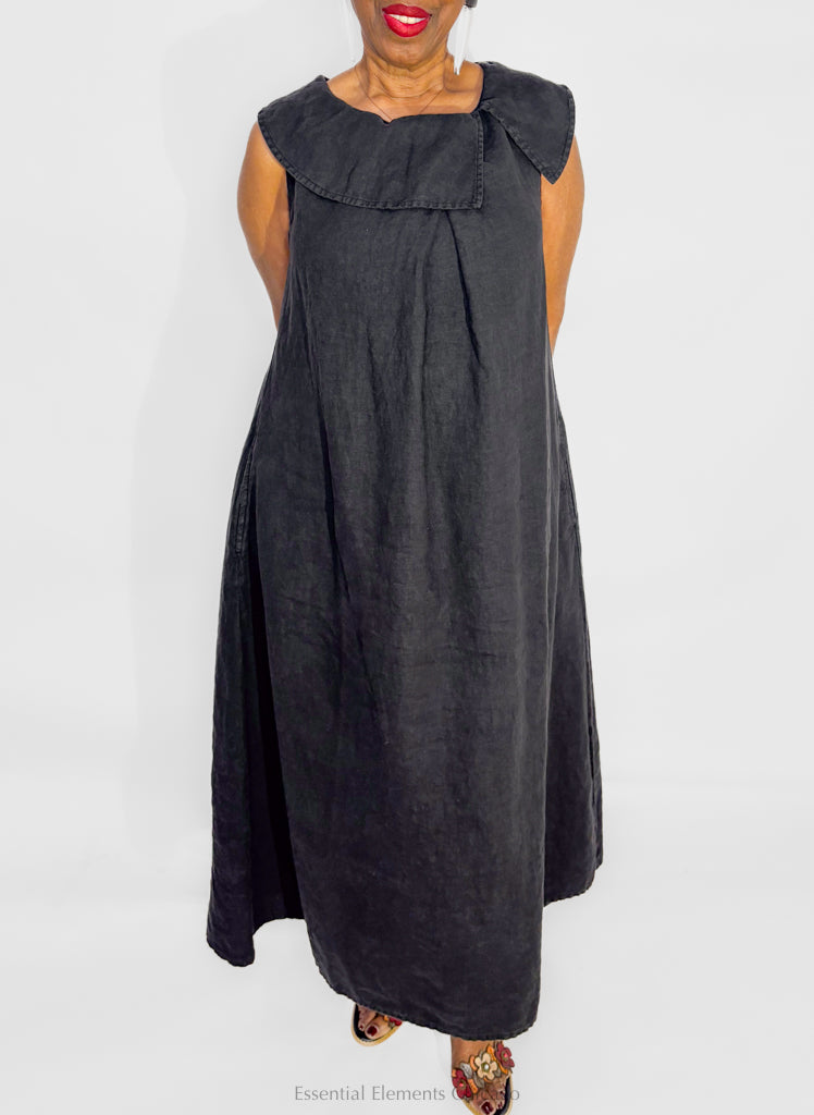 Grizas Sleeveless Linen Dress - Essential Elements Chicago