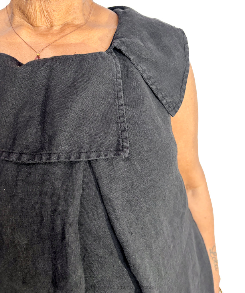 Grizas Sleeveless Linen Dress - Essential Elements Chicago