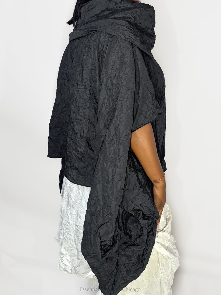 Heydari Crinkle Cowl Top - Essential Elements Chicago
