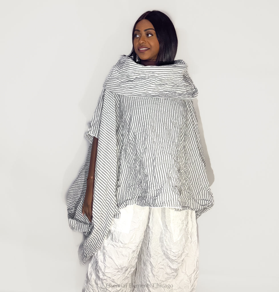 Heydari Crinkle Cowl Top - Essential Elements Chicago