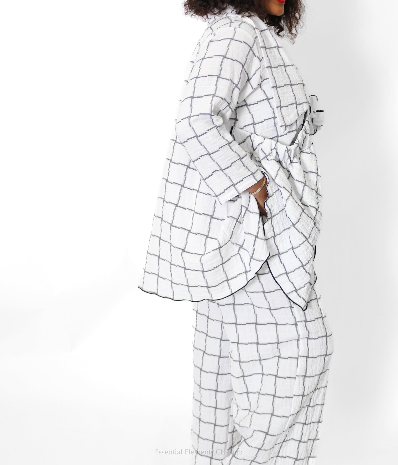 Heydari Robin Jacket, Grid - Essential Elements Chicago
