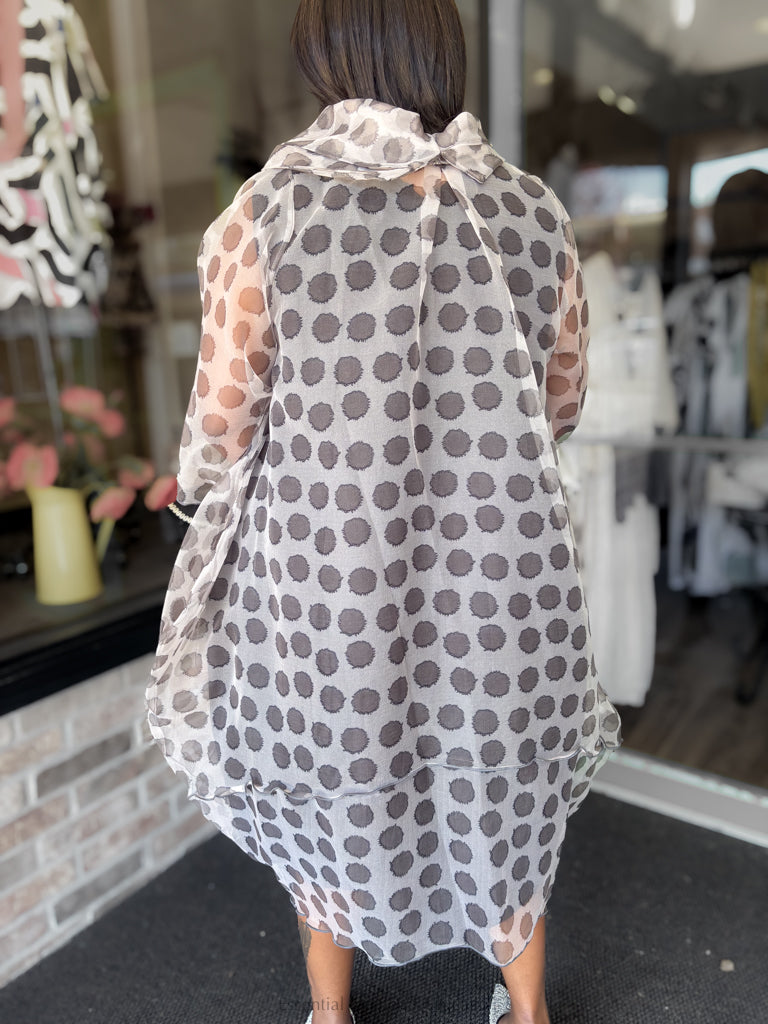 Heydari Sheer Dot Dress - Essential Elements Chicago
