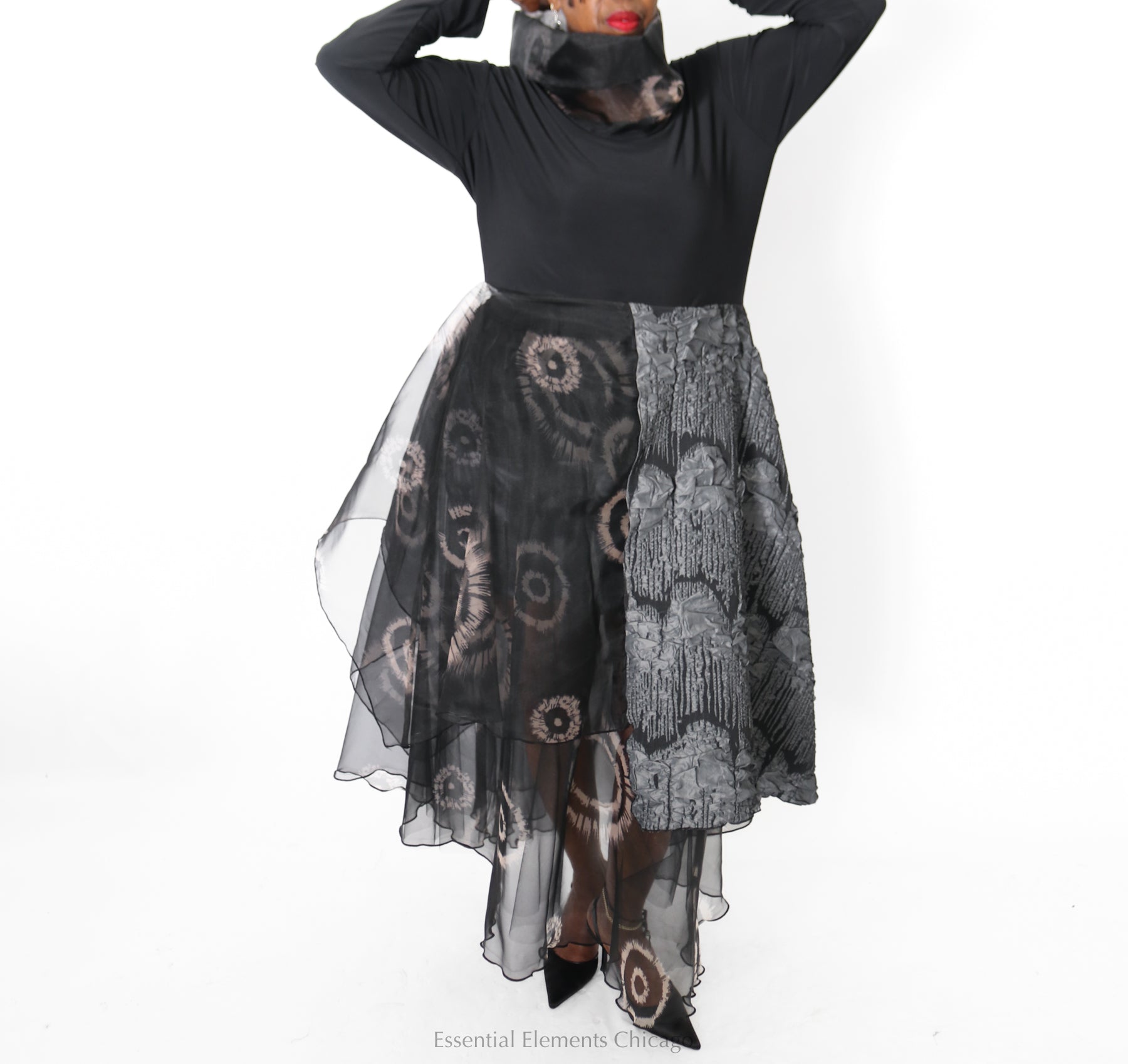 Heydari Texture & Swirl Dress - Essential Elements Chicago
