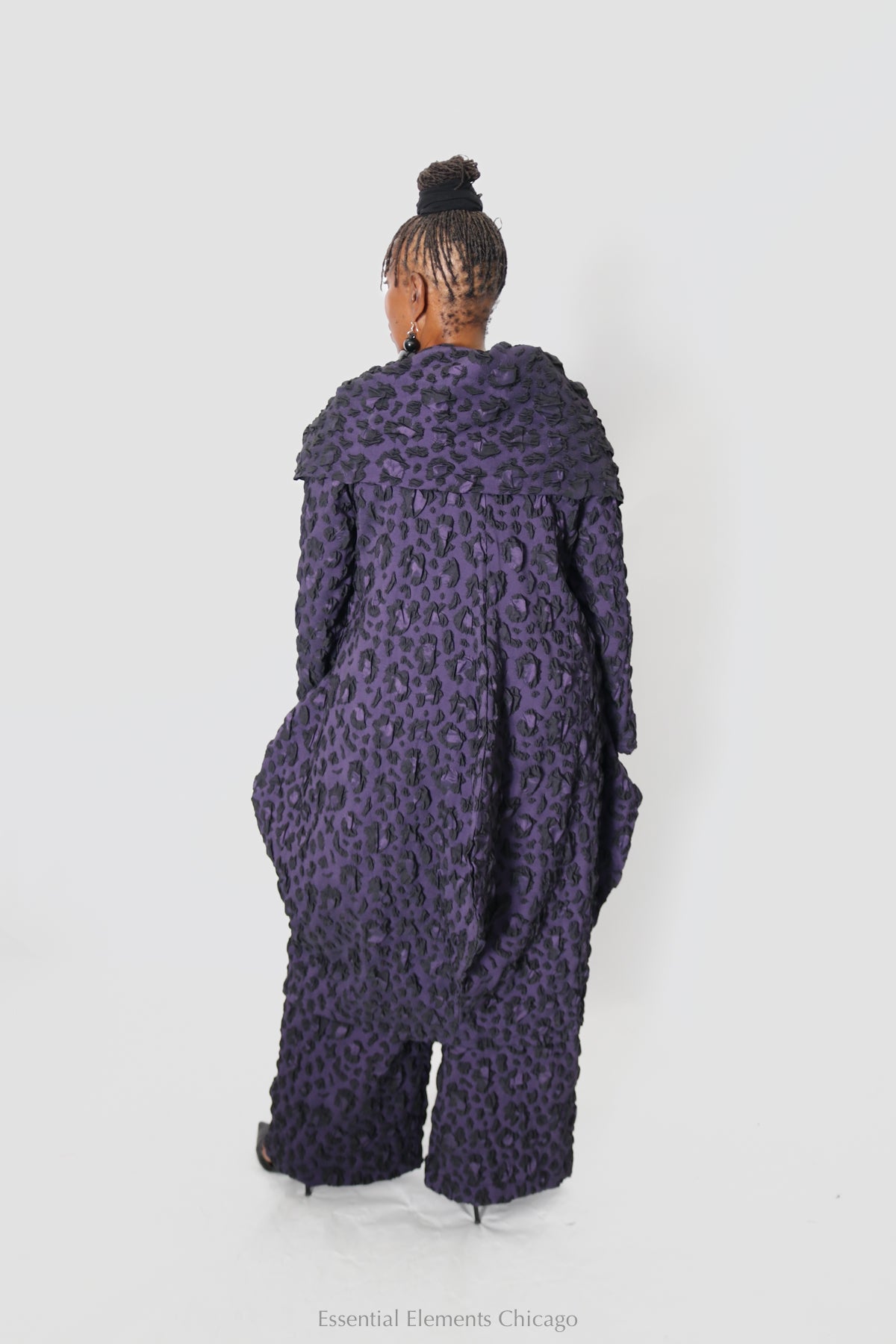 Heydari Textured Purple Jacket - Essential Elements Chicago