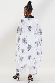 Heydari White Abstract Dress - Essential Elements Chicago