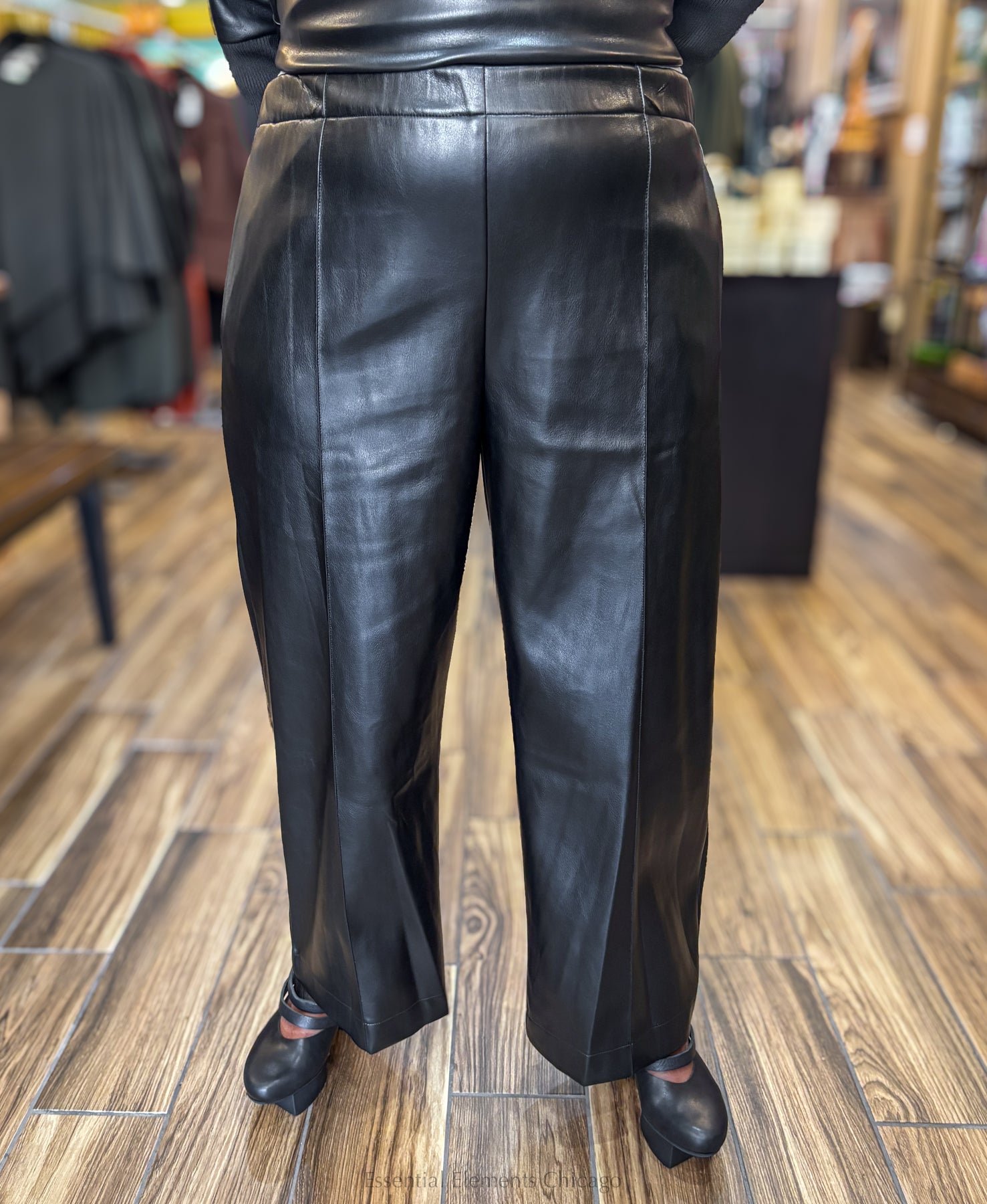 IC Collection Faux Leather Pants