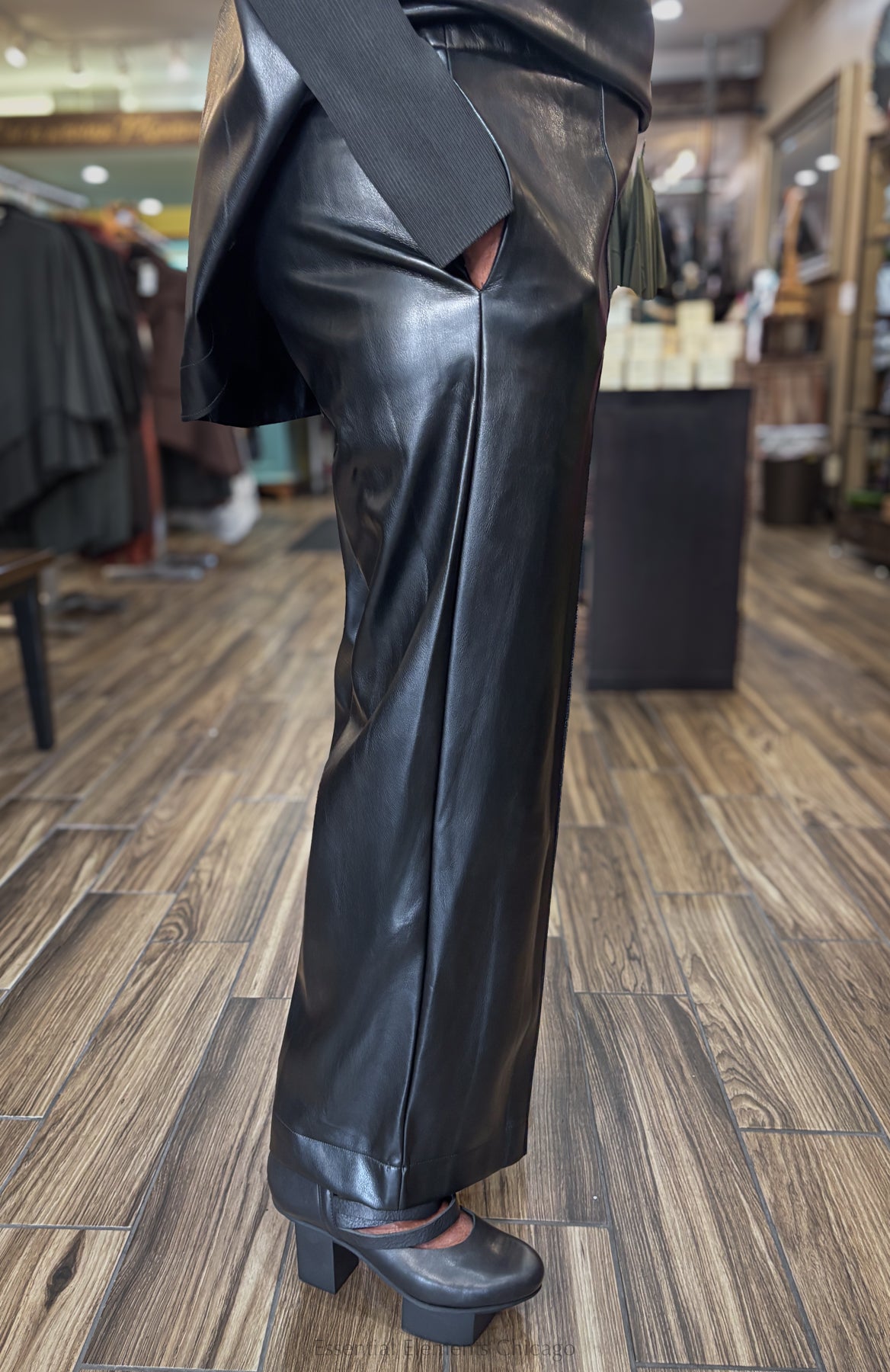 IC Collection Faux Leather Pants