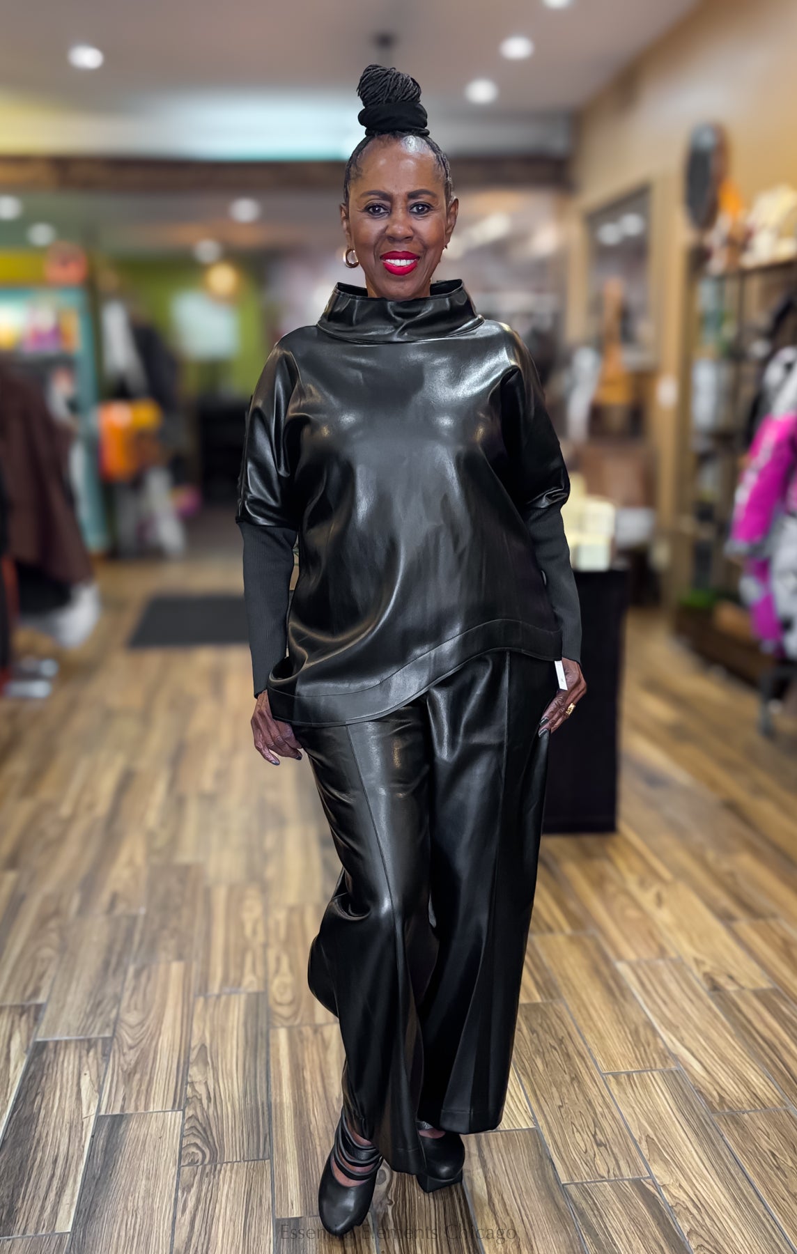 IC Collection Faux Leather Top - Essential Elements Chicago