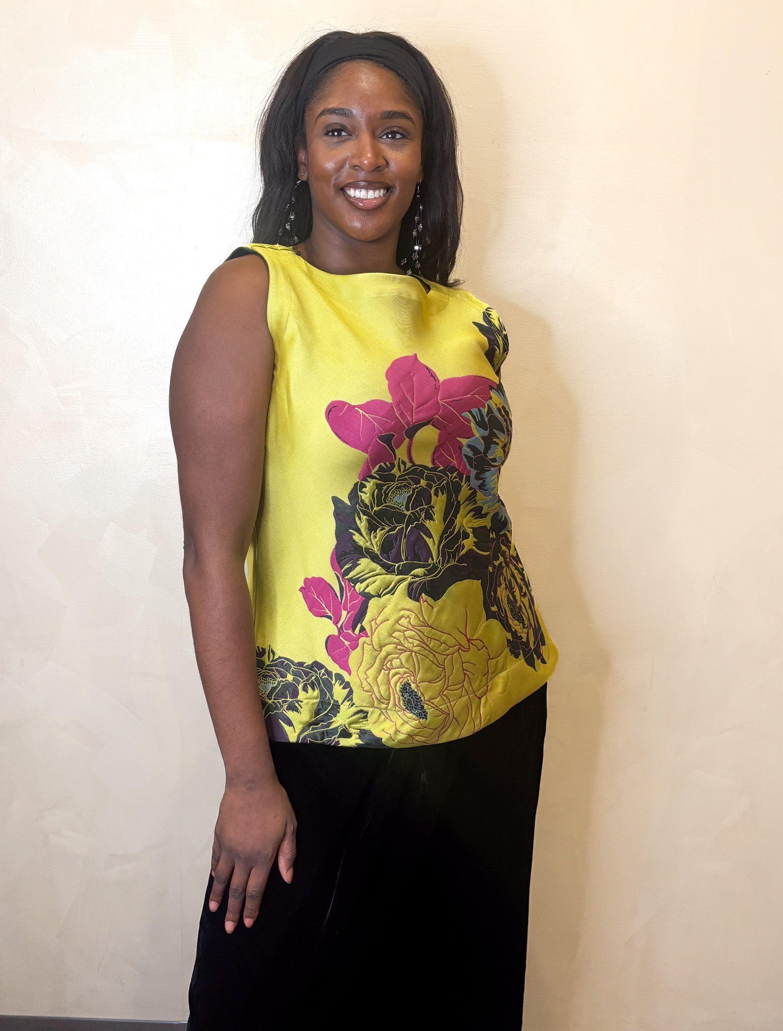 IC Collection Floral Reversible Top