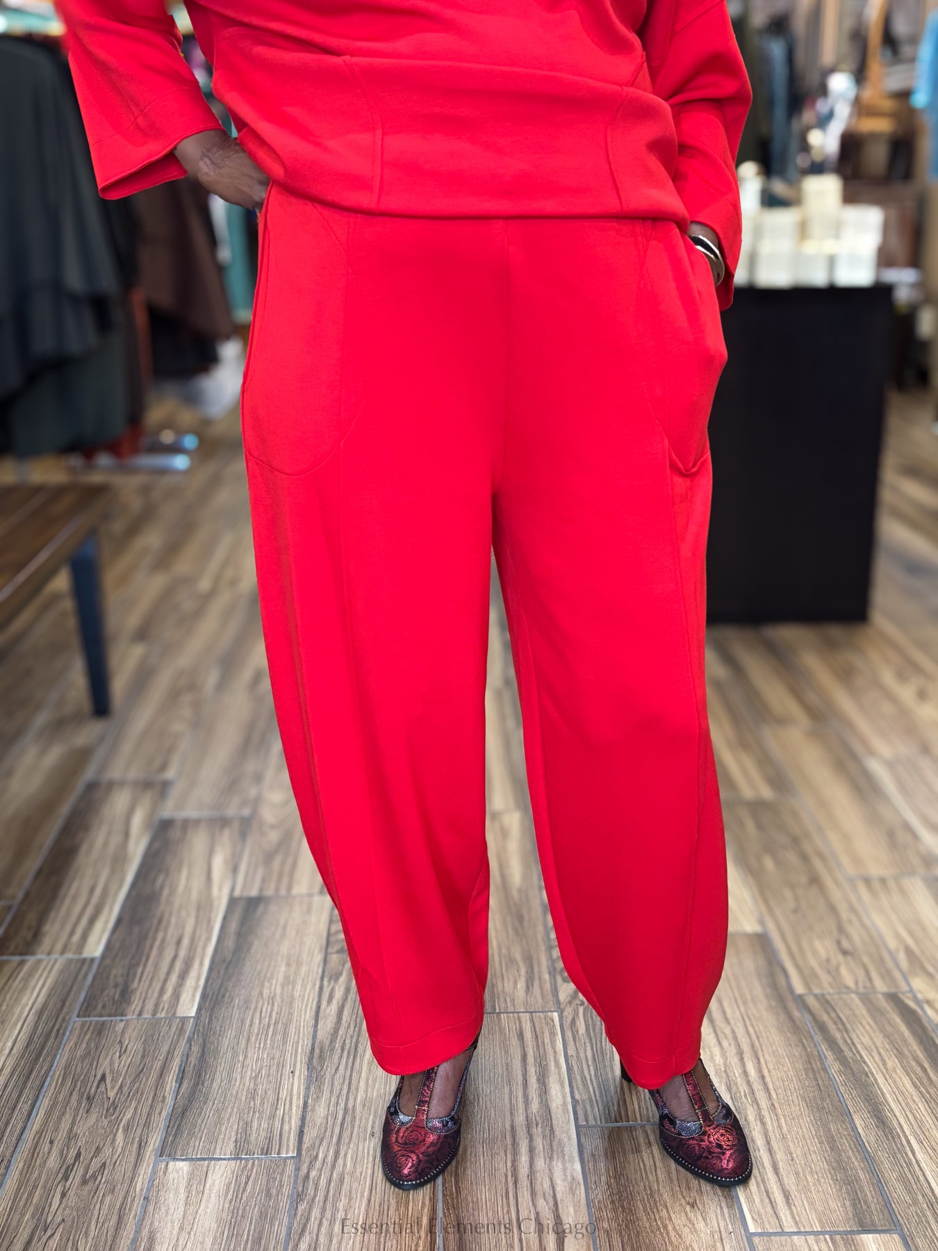 IC Collection Tapered Pants - Red