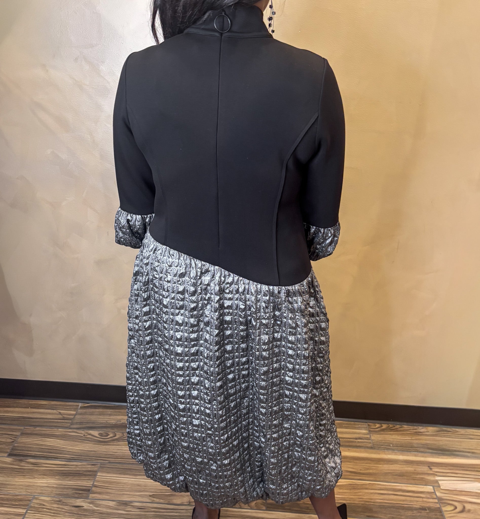 IC Collection Textured Midi Dress - Essential Elements Chicago