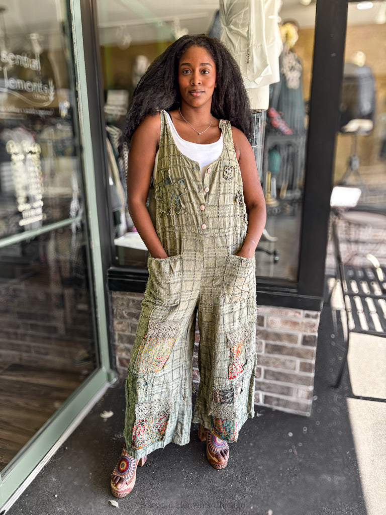 Jaded Gypsy Cobblestone Walks Overalls - Essential Elements Chicago