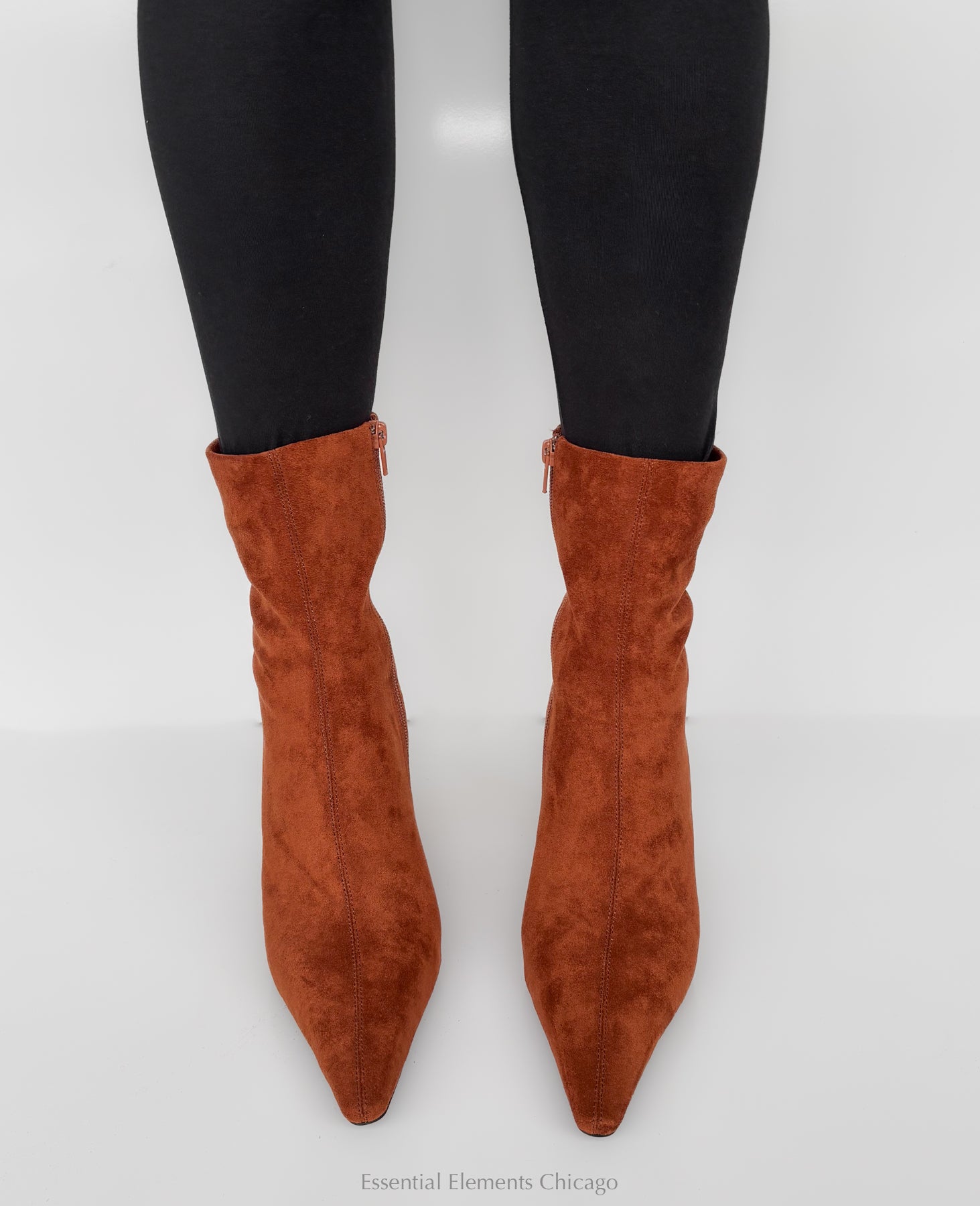 Jeffrey Campbell Beth Ann Wedge Boot, Rust - Essential Elements Chicago