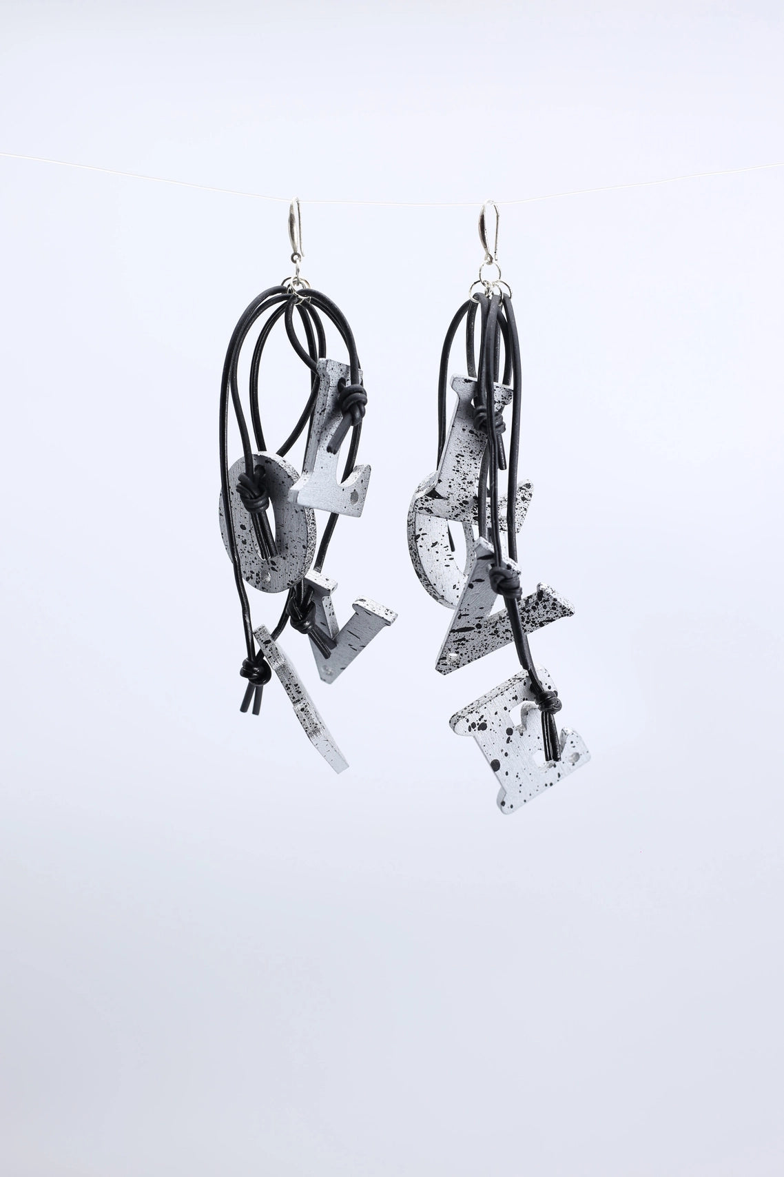 Jianhui Handpainted Big Love Earrings - Essential Elements Chicago