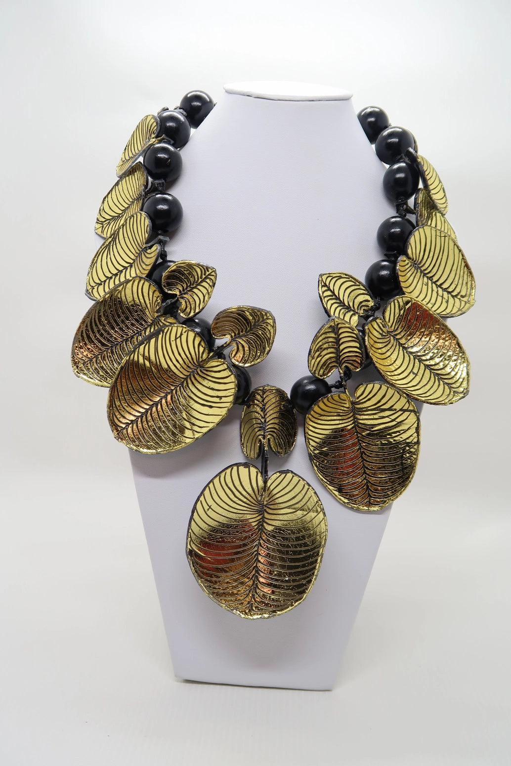 Jianhui London Coccoloba Leaf Necklace, Gold - Essential Elements Chicago