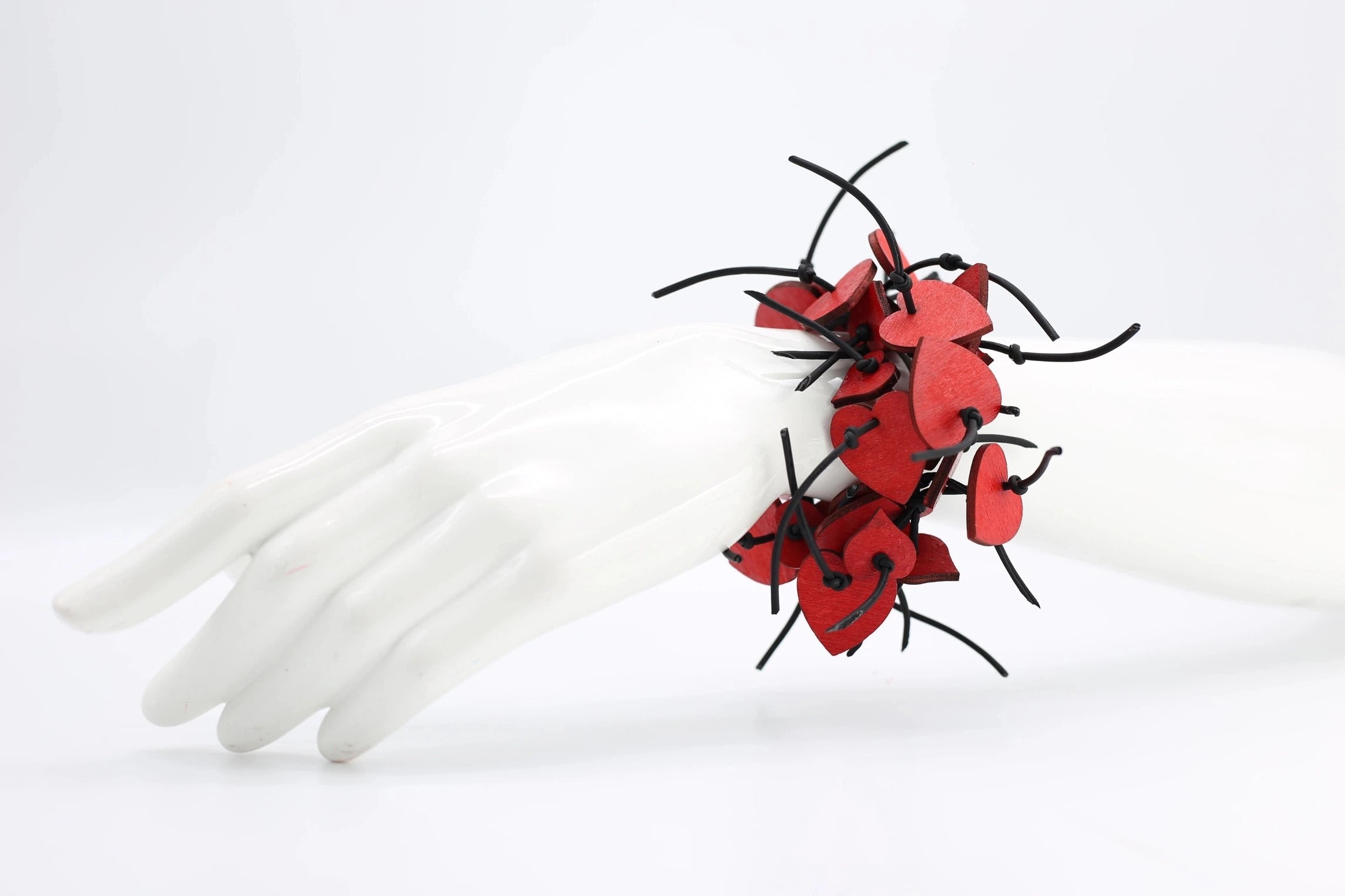 Jianhui Wooden Hearts Bracelet