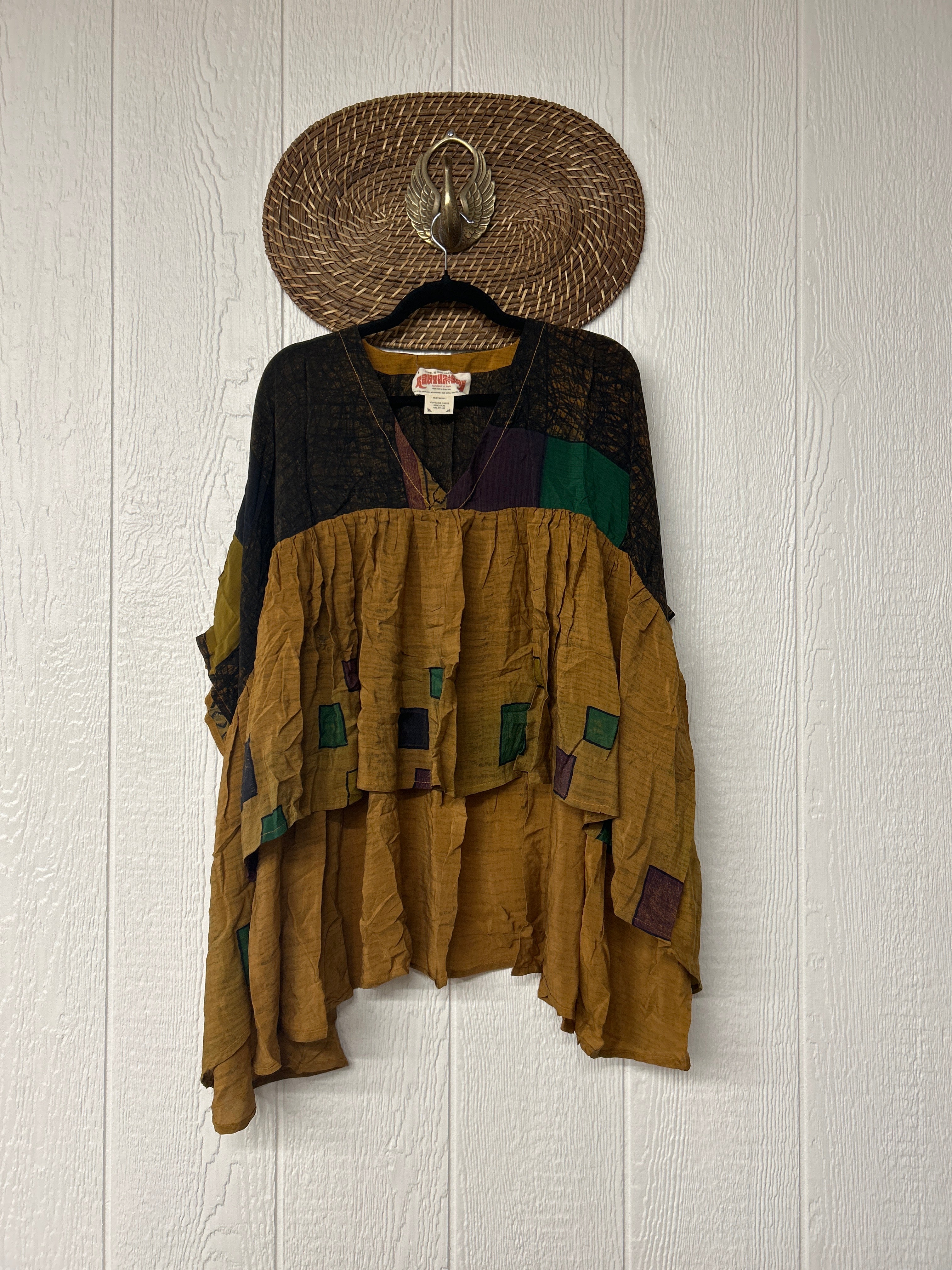 Kantha Gold Dust Crop Top