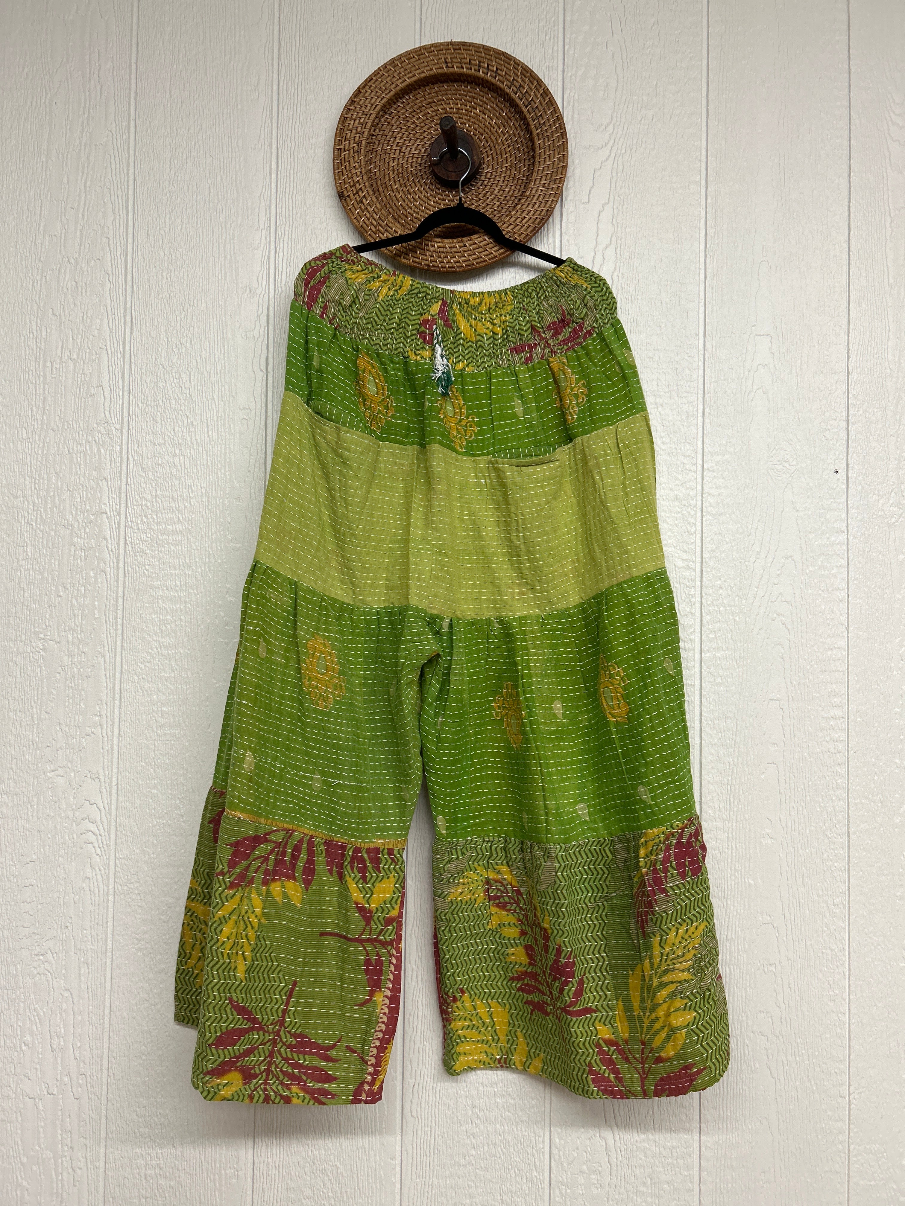 Kantha Lotus Wide Leg Pants - Essential Elements Chicago