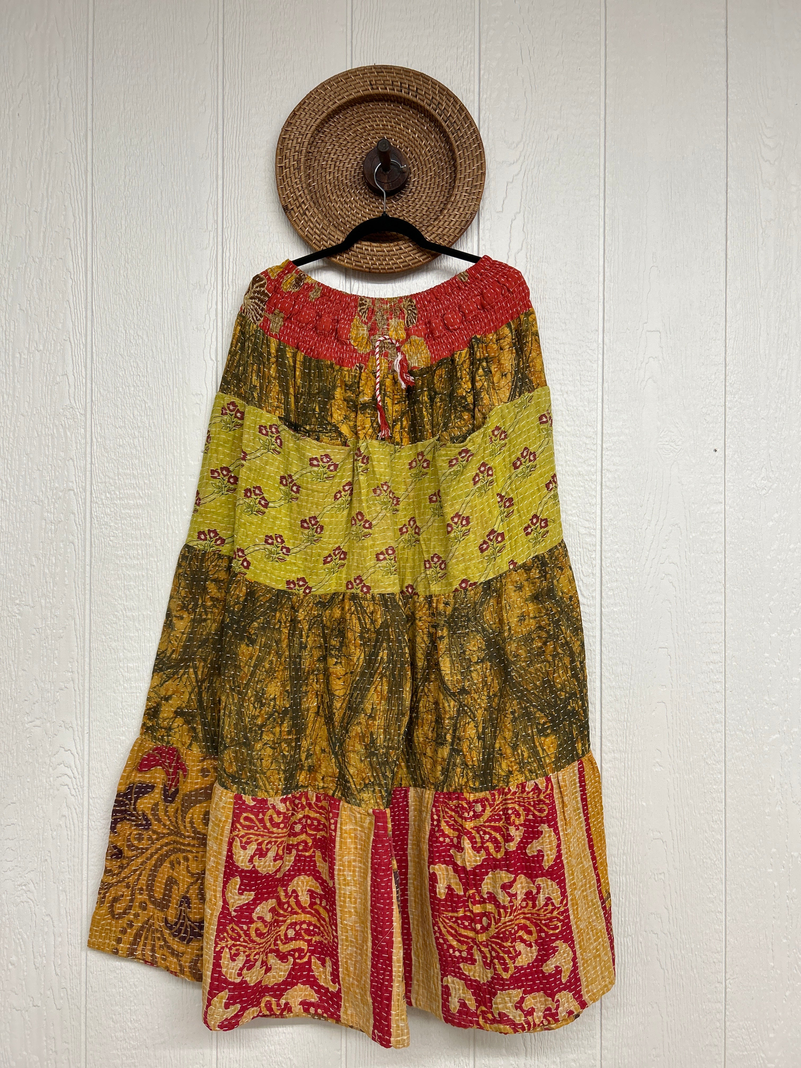 Kantha Lotus Wide Leg Pants - Essential Elements Chicago