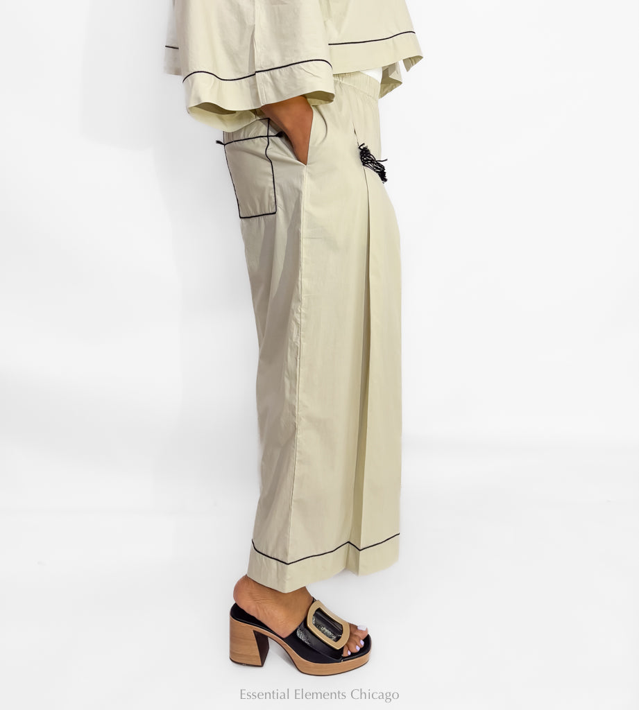 Kedem Sasson Lihi Pants, Stone - Essential Elements Chicago
