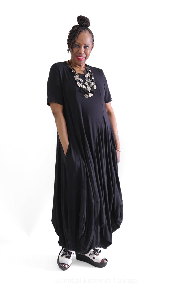 Kedem Sasson Lono Dress, Black - Essential Elements Chicago