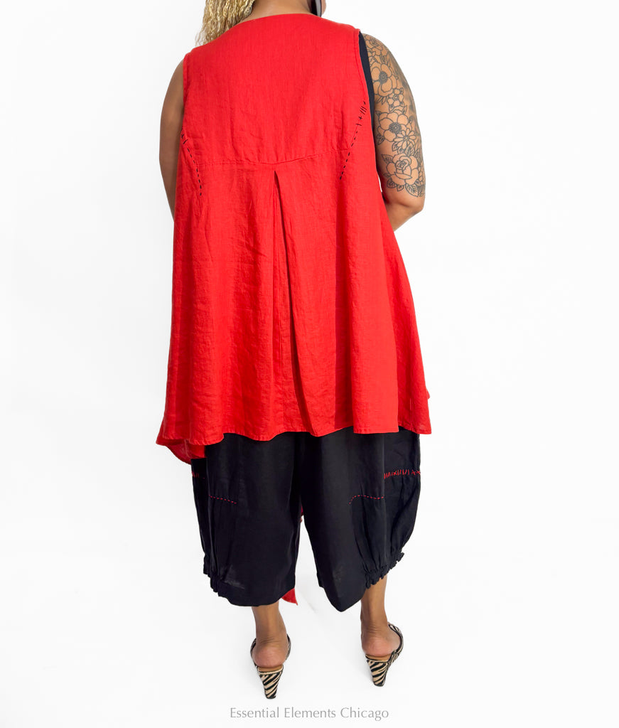 Kedem Sasson Yola Shirt, Red - Essential Elements Chicago