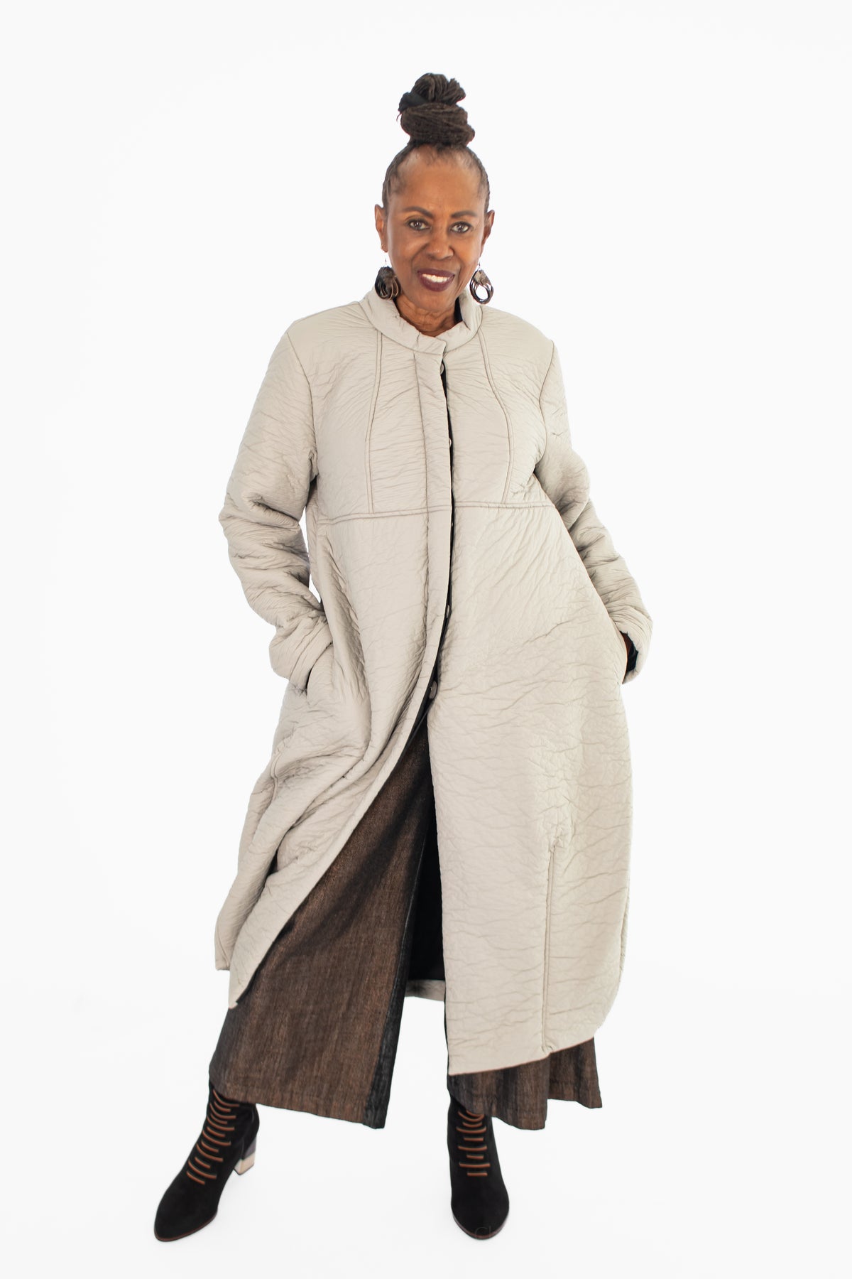 Kedziorek Textured Coat, Cloud - Essential Elements Chicago